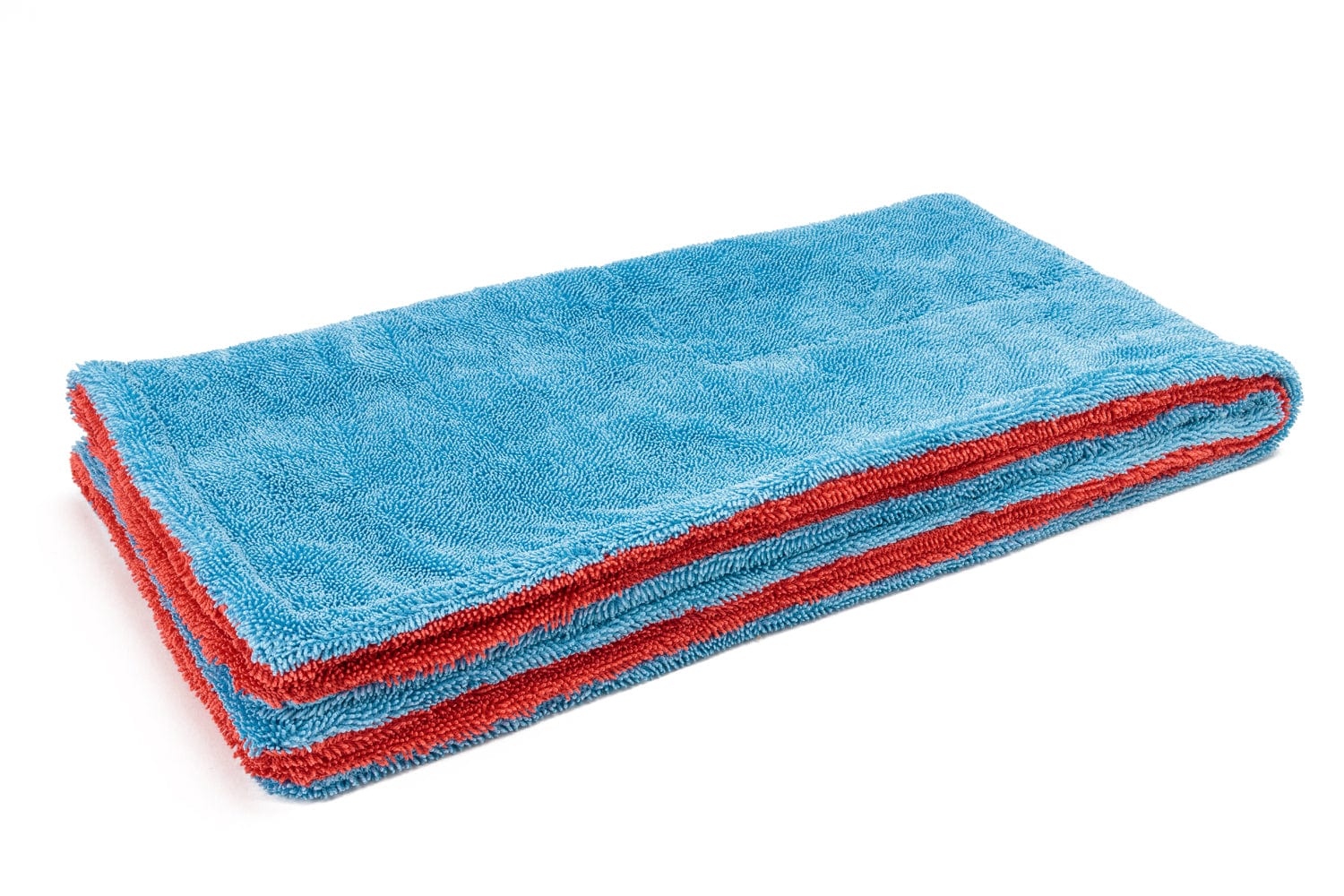 Autofiber Bulk Towel Blue/Red FULL CASE Dreadnought MAX XL - Triple Layer Microfiber Twist Pile Drying Towel (20 in. x 40 in., 1400gsm) - 18/case