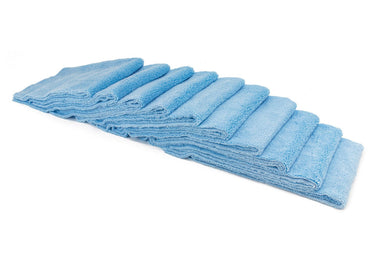 Autofiber Blowout Towel Blue [Elite] Edgeless Microfiber Detailing Towels (16 in. x 24 in. 360 gsm) 10 pack