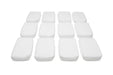Autofiber Bulk Sponge White FULL CASE [Saver Applicator Terry] Thin 5"x3.5"x0.75" - 168/case