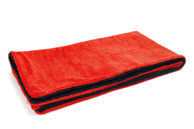 Autofiber Towel Red/Black FULL CASE Dreadnought MAX XL - Triple Layer Microfiber Twist Pile Drying Towel (20 in. x 40 in., 1400gsm) - 18/case
