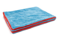 Autofiber Towel Blue/Red Dreadnought MAX XXL - Triple Layer Microfiber Twist Pile Drying Towel (30 in. x 40 in., 1400gsm) - 1 pack