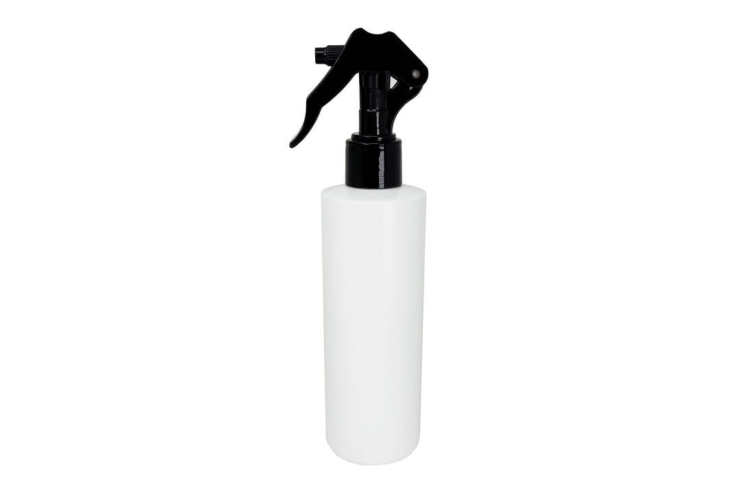 General Car Care Bottle Black Model 130™ Micro Mist Trigger Sprayer 8 oz. White HDPE Bottle
