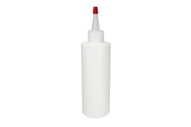General Car Care Bottle Natural Yorker Dispensing Cap with Red Tip 8 oz. White HDPE Bottle