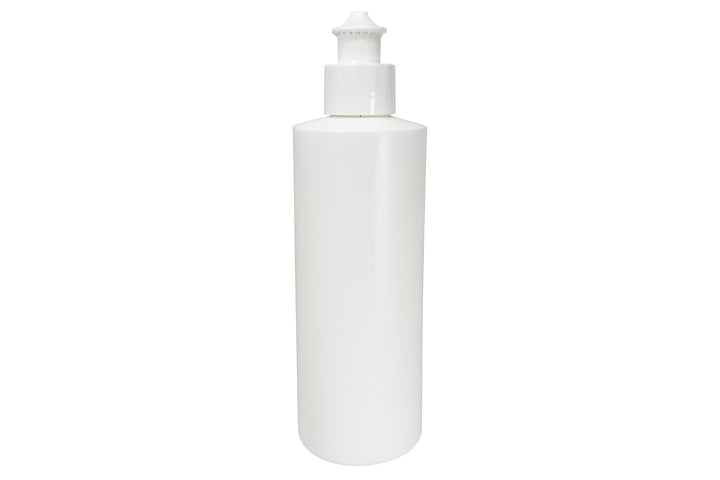 General Car Care Bottle White Push-Pull Closure 8 oz. White HDPE Bottle