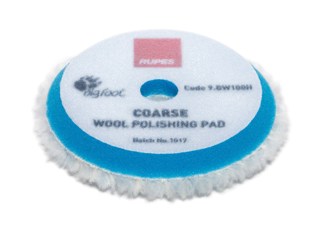 RUPES Wool Polishing Pad COARSE Blue for Bigfoot Polisher
