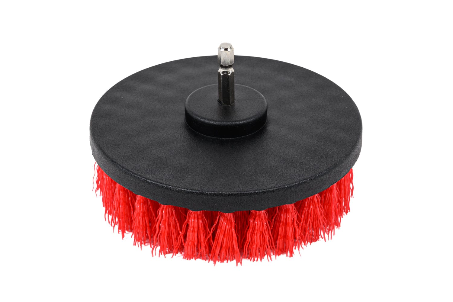 General Car Care Brush Medium (Red) [Drill Brush] Carpet and Upholstery Drill Attachment