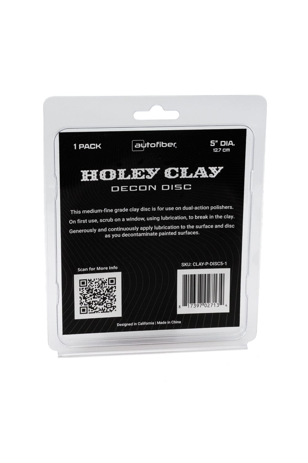Autofiber Pad [Holey Clay Disc] Decontamination Pad for Polishers - 1 pack