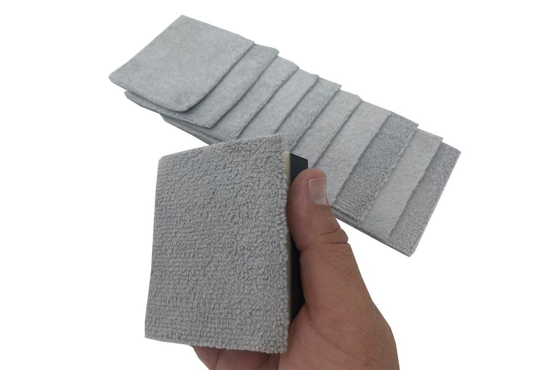 Autofiber Applicator [Saver Block &amp; Refill] Coating Applicator Foam Block and Refill Sheets with Barrier Layer (3 in. x 2.5 in.) - 12 pack