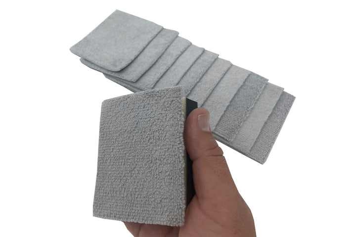 Autofiber Applicator [Saver Block &amp; Refill] Coating Applicator Foam Block and Refill Sheets with Barrier Layer (3 in. x 2.5 in.) - 12 pack