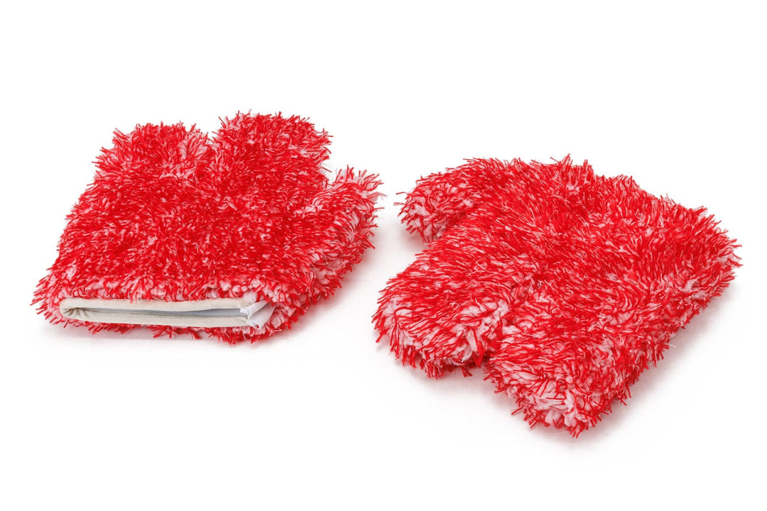 Autofiber Mitt Red [Wheel Paw] Wheel and Rim Cleaning Mitt - 2 pack
