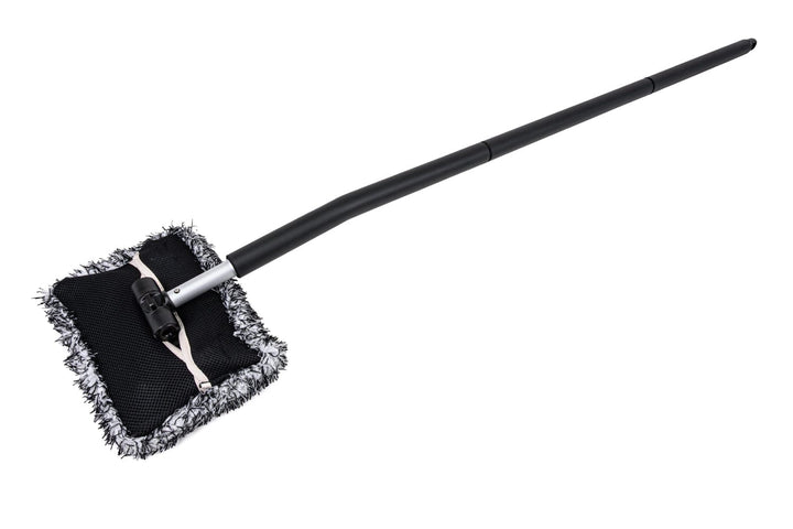 Autofiber Tool Black + Monster/Mesh / 3 Piece Sectional With Bend (57") [Mitt on a Stick PRO+] Premium Car Wash Mop, Brush, Pole, Mitt