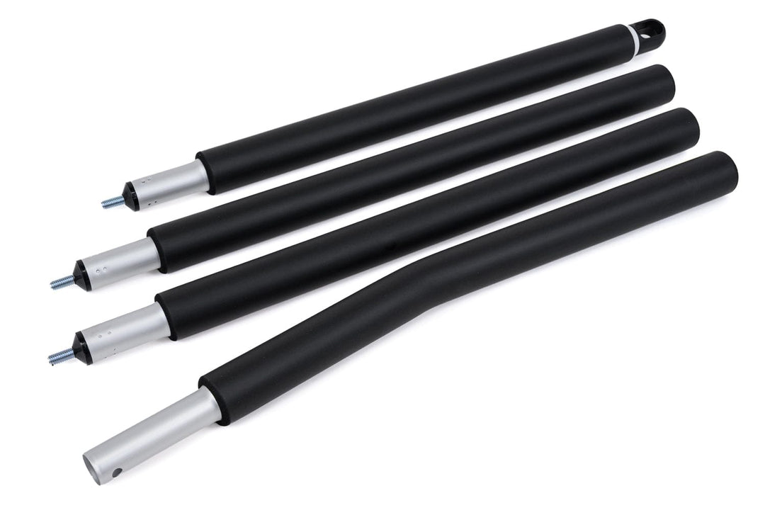 Autofiber Tool Black / 4 sections (72") [Mitt on a Stick] Angle End - Piece Sectional Pole with Full Foam Grip
