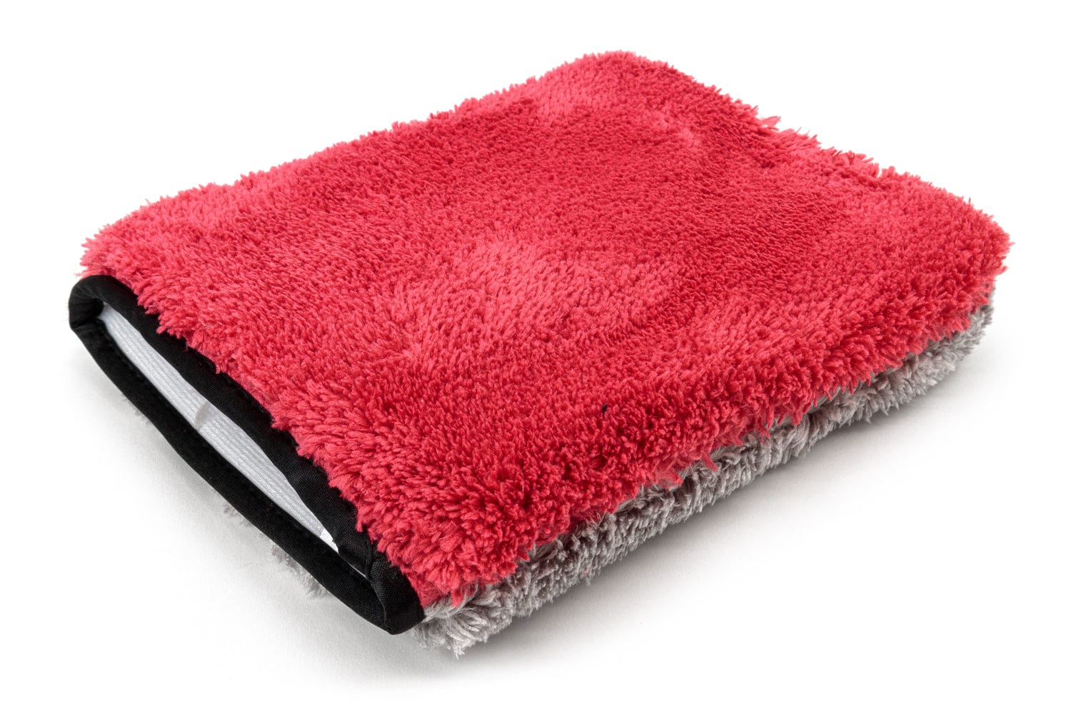 Autofiber Case Mitt Red/Gray FULL CASE [Zero Cuff] Soft Plush Wash Mitt (9"x7") Case of 25