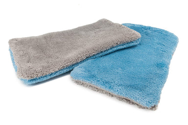 Autofiber [Double Wide] Extra-Long Microfiber Wash Pad (9"x16") Blue/Gray - 2 pack