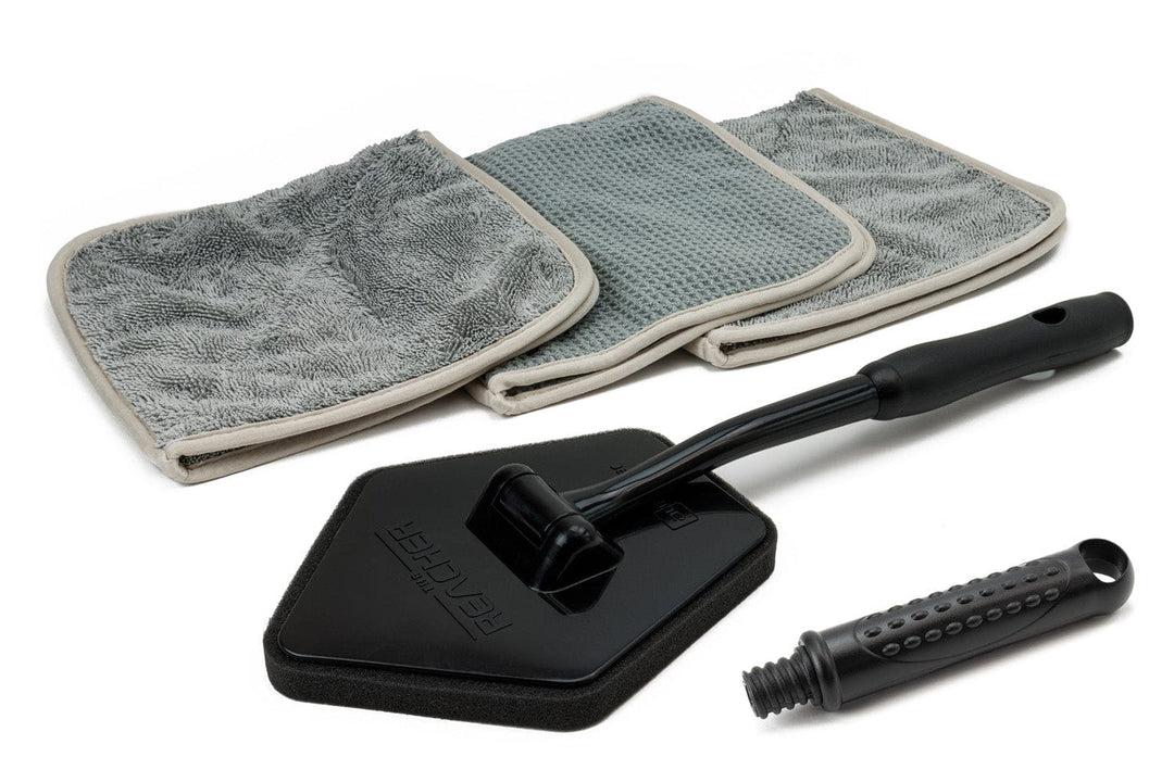 Autofiber Tool [Reacher Glass Kit] Glass Flip Towels &amp; Reacher Extension Tool + 3 pack