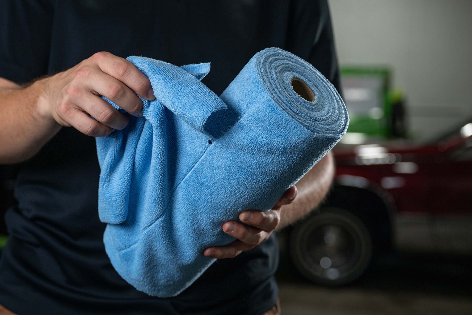 Rolled Rags Roll-o-Rags Microfiber Towels on a Roll - 12
