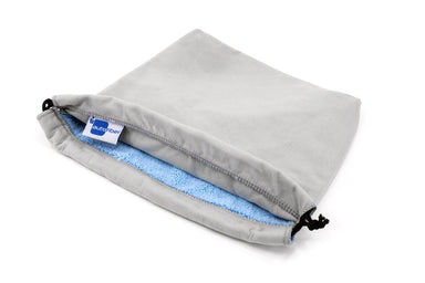 Autofiber Large (10" wide x 11" tall) / Blue [Swag Sack] Microfiber Bag for Detail Clients (1 pack)