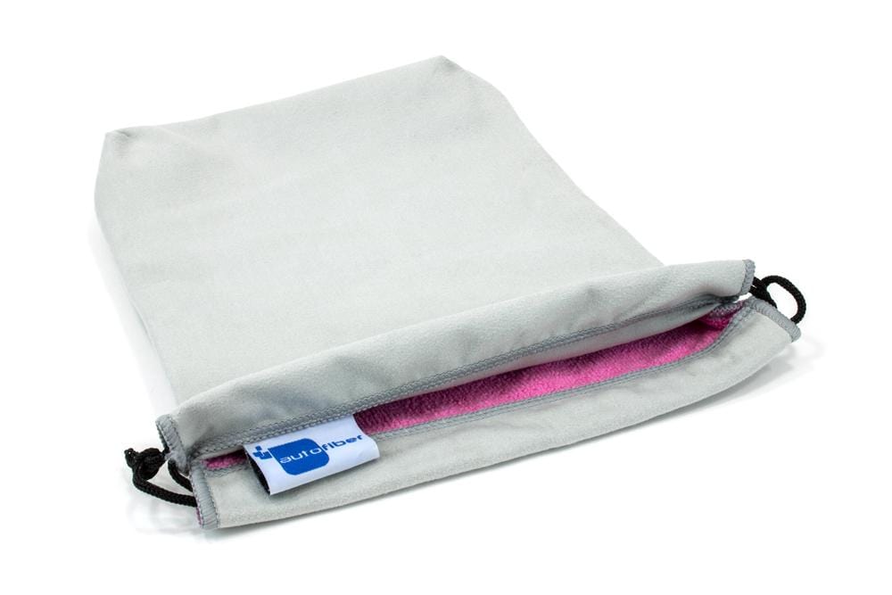 Autofiber Medium (8" wide x 11" tall) / Pink [Swag Sack] Microfiber Bag for Detail Clients (1 pack)
