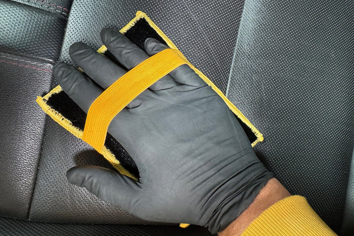 Autofiber Launch Sponge [Scrub Ninja Max XL] Interior Scrubber Sponge - with Elastic Strap (6.5 in. x 4.5 in.) - 2 pack