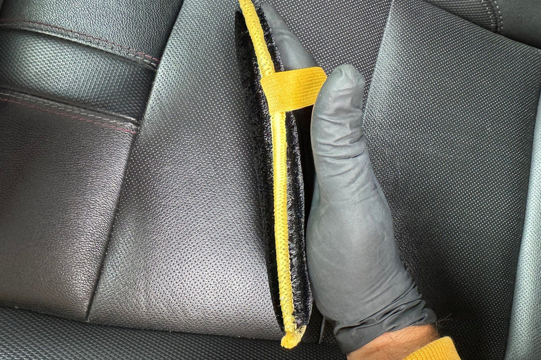 Autofiber Launch Sponge [Scrub Ninja Max XL] Interior Scrubber Sponge - with Elastic Strap (6.5 in. x 4.5 in.) - 2 pack