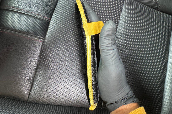 Autofiber Launch Sponge [Scrub Ninja Max XL] Interior Scrubber Sponge - with Elastic Strap (6.5 in. x 4.5 in.) - 2 pack