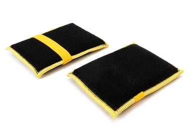 Autofiber Launch Sponge Black/Black [Scrub Ninja Max XL] Interior Scrubber Sponge - with Elastic Strap (6.5 in. x 4.5 in.) - 2 pack