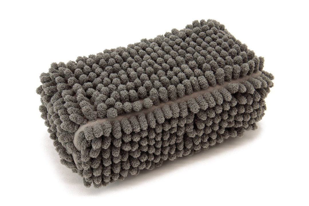 Autofiber Sponge [Stubbie Noodle] Microfiber Car Wash Sponge (7.5" x 3.5" x 3") Gray - 1 pack