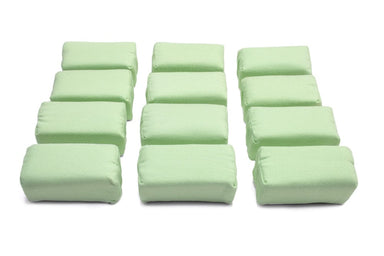 Autofiber Sponge Light Green [Appli-Coat] Microfiber Ceramic Coating Applicator Pad (3 in. x 1.5 in. x 1.5 in.) 12 pack
