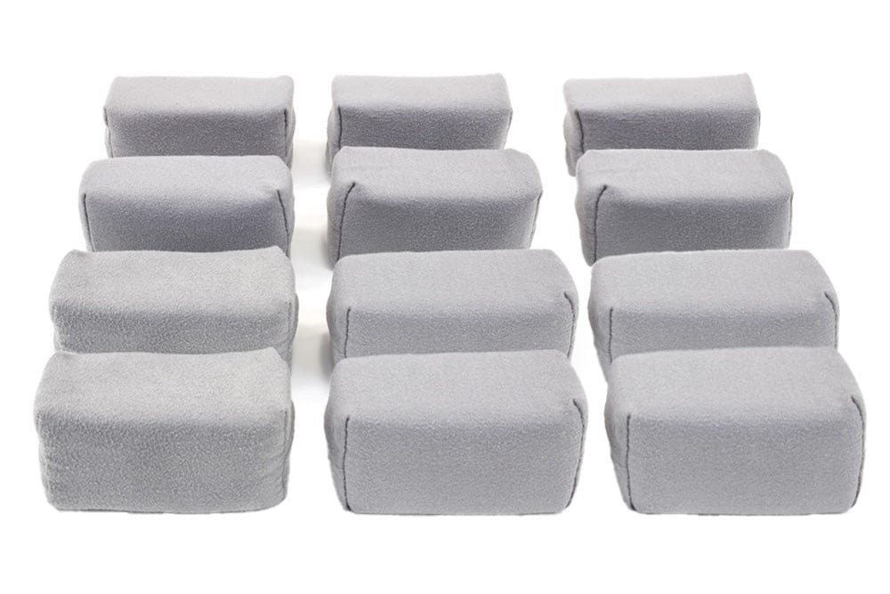 Autofiber Sponge Gray [Appli-Coat] Microfiber Ceramic Coating Applicator Pad (3 in. x 1.5 in. x 1.5 in.) 12 pack