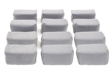 Autofiber Sponge Gray [Appli-Coat] Microfiber Ceramic Coating Applicator Pad (3 in. x 1.5 in. x 1.5 in.) 12 pack