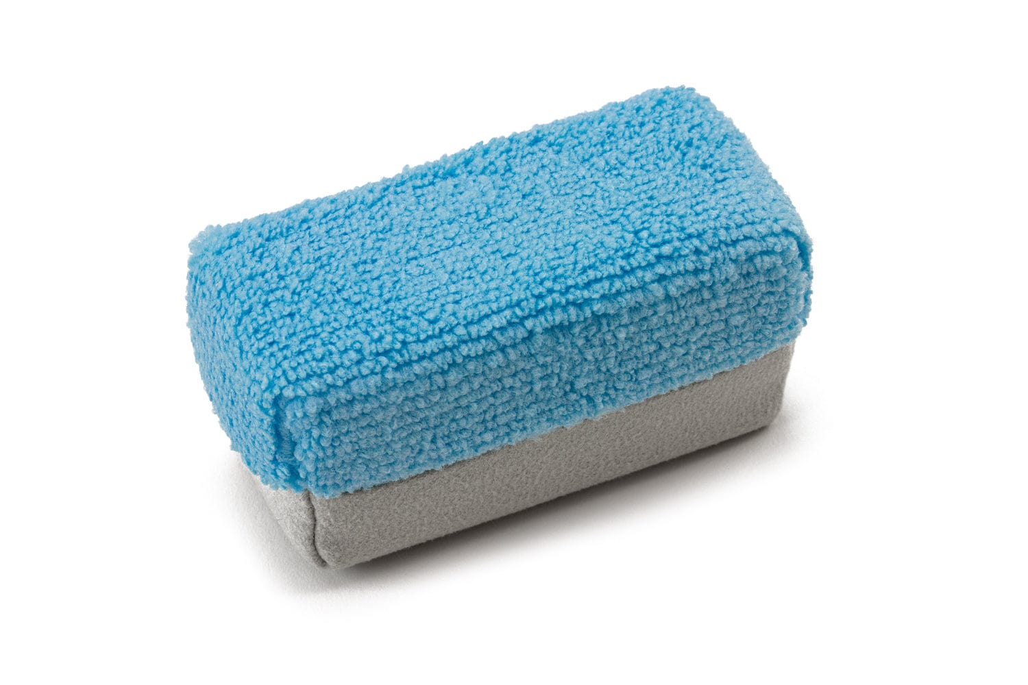 Autofiber Case Sponge Blue/Gray [Saver Applicator Half/Half] Terry/Suede Mini Microfiber Applicator Sponge 3.5"x1.5"x1.5" Blue/Gray- 12  Pack