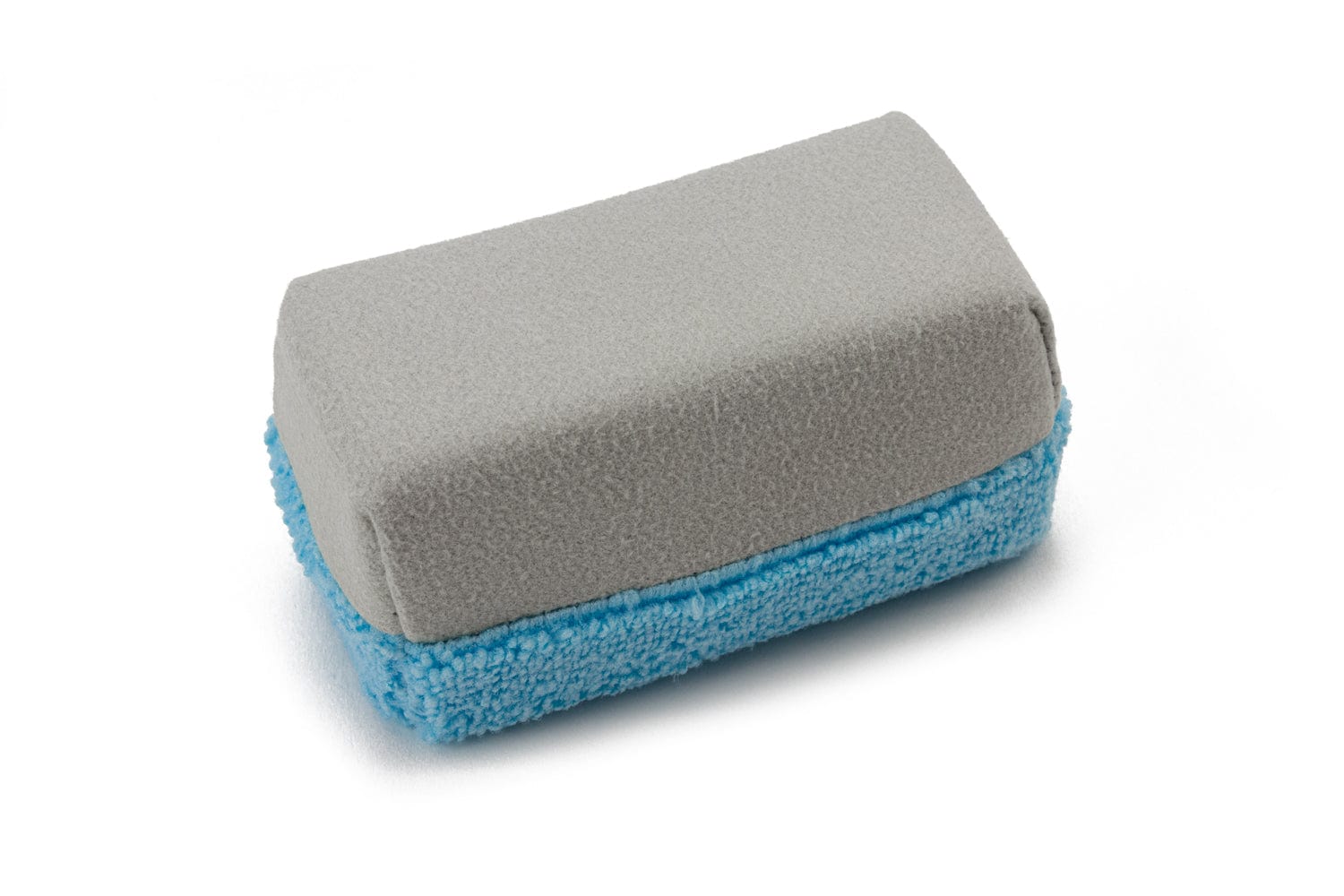 Autofiber Case Sponge Blue/Gray [Saver Applicator Half/Half] Terry/Suede Mini Microfiber Applicator Sponge 3.5"x1.5"x1.5" Blue/Gray- 12  Pack