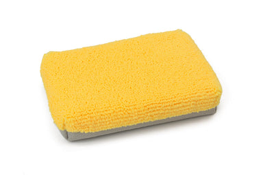 Autofiber Case Sponge CASE Thin [Saver Applicator] Half/Half Microfiber Coating Applicator Sponge with Plastic Barrier (One Side Suede, One Side Terry) (18/12-packs, 216 total)