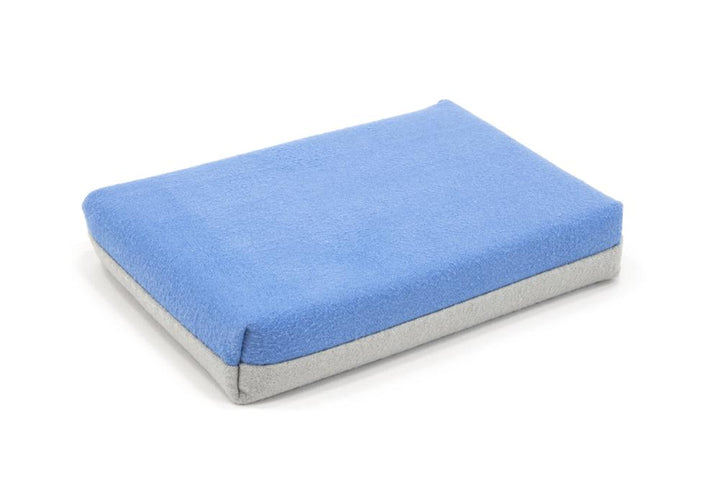 Autofiber Sponge [Saver Applicator Smooth] Microfiber Suede Applicator Sponge with Plastic Barrier - Blue &amp; Gray - 12 pack