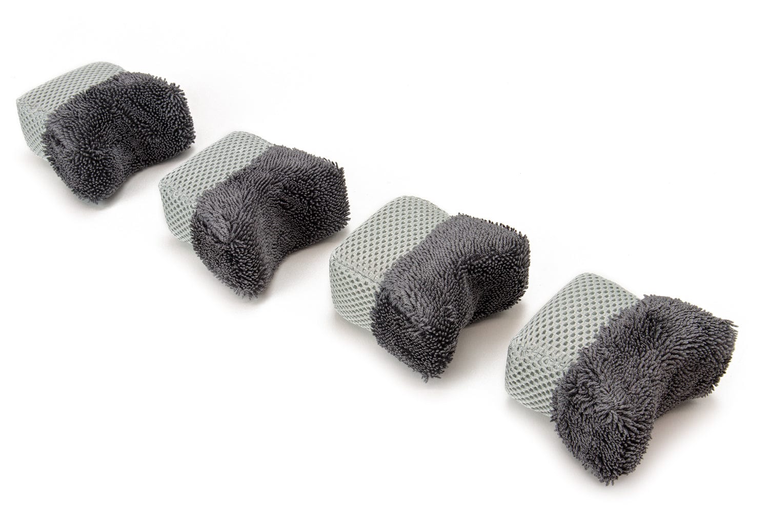 Autofiber Case Applicator Silver / Small (4-pack) 42 packs CASE [Tire Saver] Curved Dressing Applicator with Barrier Layer