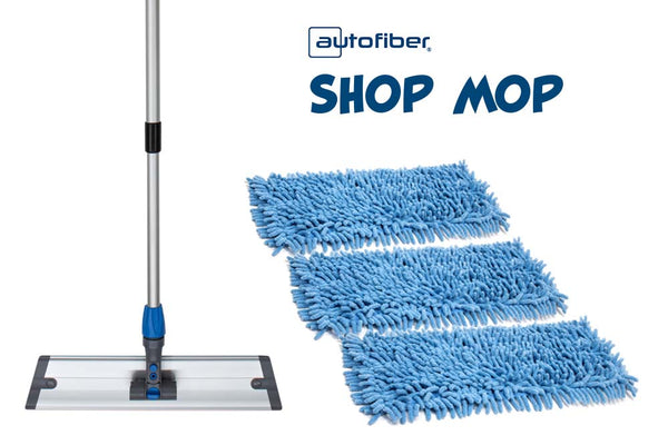Shop Mop for Garage Tiles, Epoxy, & Concrete | Autofiber