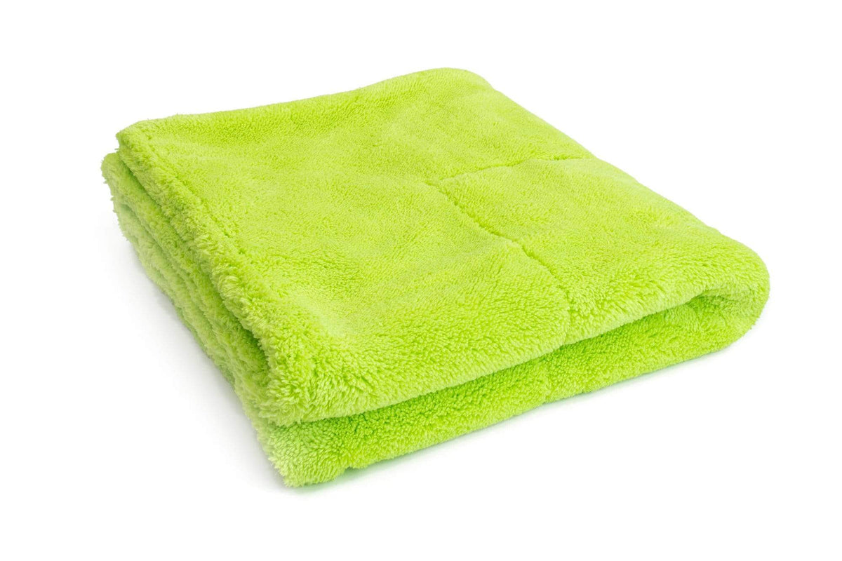 Autofiber Towel Green FULL CASE [Motherfluffer XL] Plush Microfiber Drying Towel (22 in. x 22 in., 1100 gsm)- 30/ case