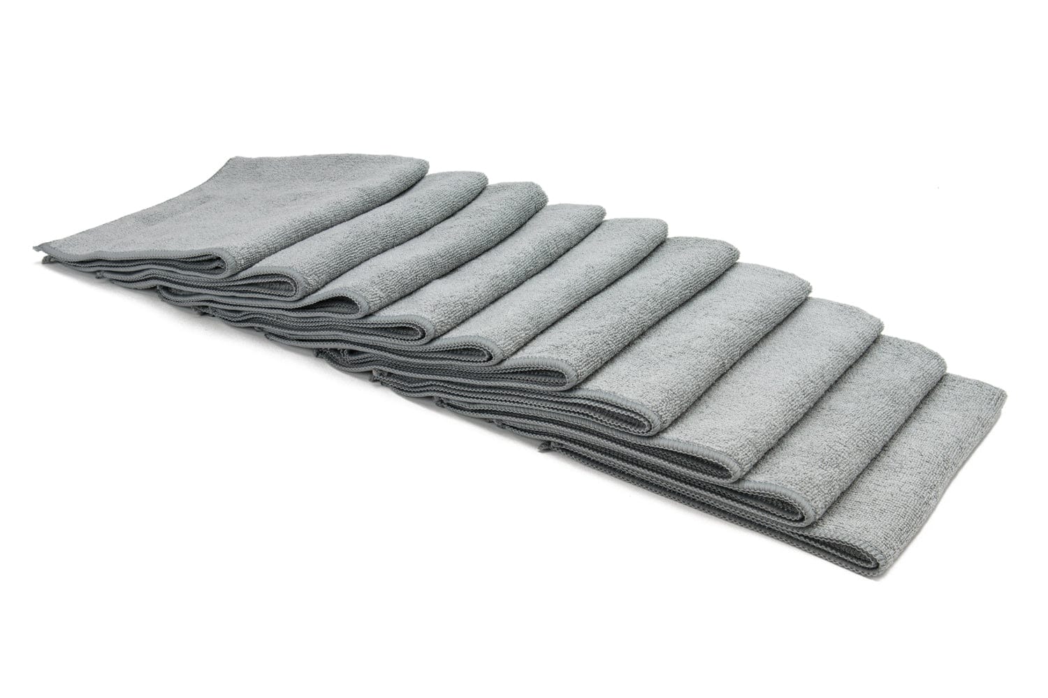 Autofiber Gray / Stitched [Utility 300] All-Purpose Edgeless Microfiber Towel (16 in x 16 in., 300 gsm) 10pack