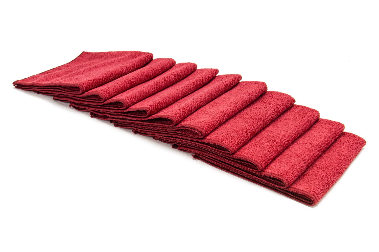 Autofiber Red / Edgeless [Utility 300] All-Purpose Edgeless Microfiber Towel (16 in x 16 in., 300 gsm) 10pack