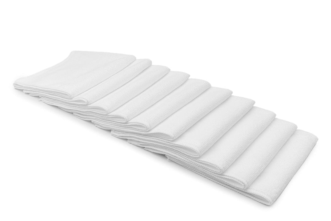 Autofiber White / Edgeless [Utility 300] All-Purpose Edgeless Microfiber Towel (16 in x 16 in., 300 gsm) 10pack