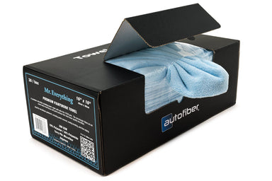 Autofiber Case Towel FULL CASE [Towels-in-a-Box] Mr. Everything Premium Paintwork Towel (16 in. x 16 in., 390 gsm) 8 boxes of 30 (240 towels total)