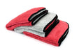 Autofiber Red [Duo Plush] Ultra Soft High-Pile Microfiber Detailing Towel (700 gsm, 16 in. x 16 in.) - 3 pack