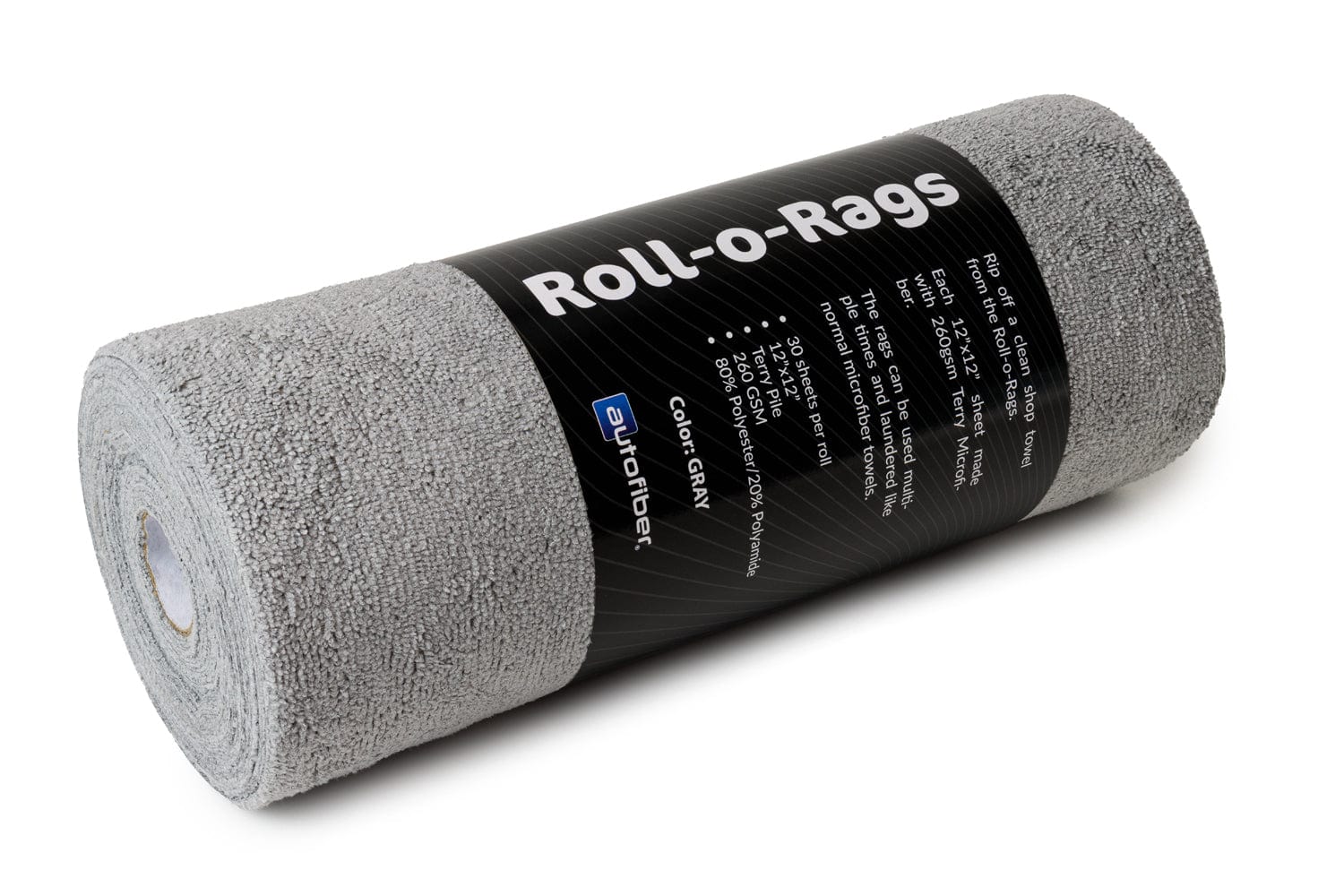 Rolled Rags Roll-o-Rags Microfiber Towels on a Roll - 12