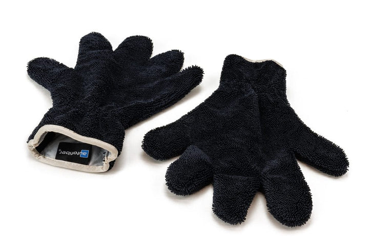 Autofiber Mitt Black (Wheels) [Five Finger] Detailing Mitt (Dreadnought Max + Saver Applicator) - 2 pack