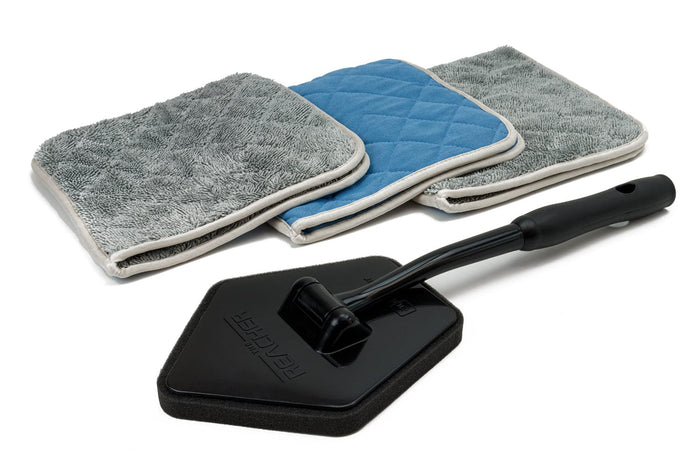 Autofiber Tool Smooth/Twist [Reacher Glass Kit] Smooth Glass Flip Towels & Reacher Extension Tool + 3 pack