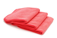 Autofiber Towel Red [Korean Twist] Microfiber Detailing Glass Towels (16 in. x 16 in. 600 gsm) 3 pack