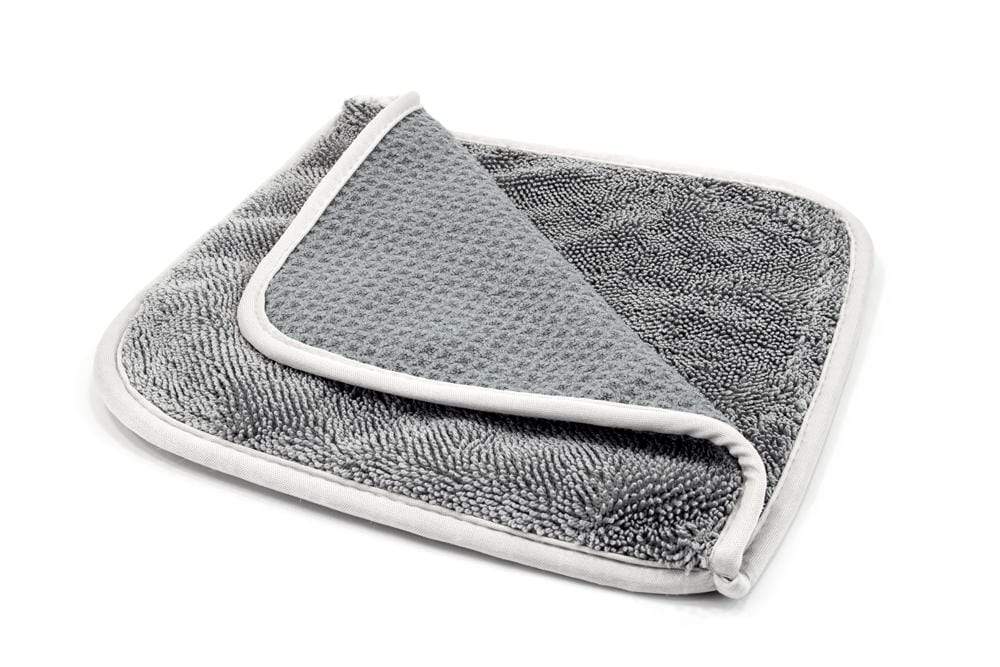 Autofiber Towel [Double Glass Flip] Waffle &amp; Twist Microfiber Window Towels (8 in. x 8 in., 500/400 gsm) 3 pack
