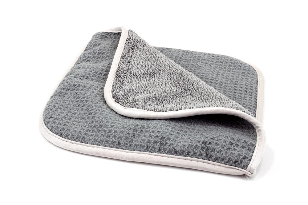 Autofiber Towel [Double Glass Flip] Waffle &amp; Twist Microfiber Window Towels (8 in. x 8 in., 500/400 gsm) 3 pack