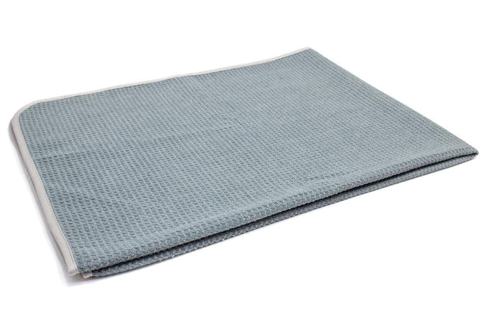 Autofiber Towel Gray FULL CASE [Big Thirsty] Waffle Weave Drying Towel with MicroEdge (25 in. x 36 in) 400gsm)- 35/ case