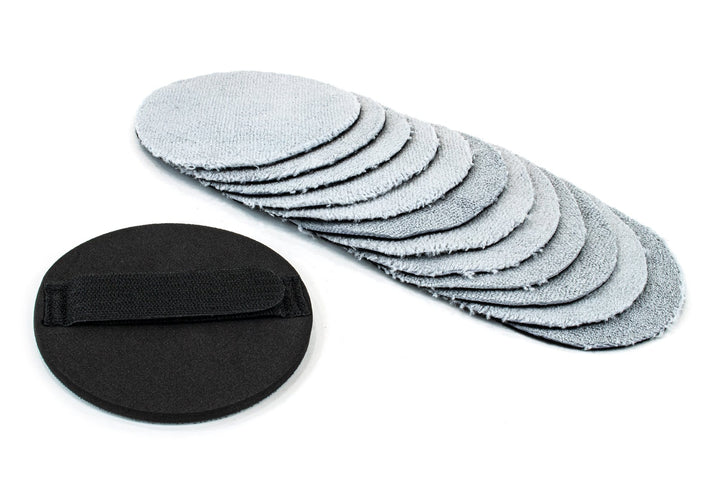 Autofiber Applicator [Saver Disc &amp; Refill] Coating Applicator Handle and Sheets with Barrier Layer (5 in.) - 12 pack
